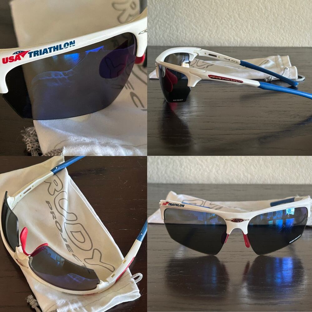 Rudy Project Rydon Sport Sunglasses White Mirrored  Cycling Running Triathlon